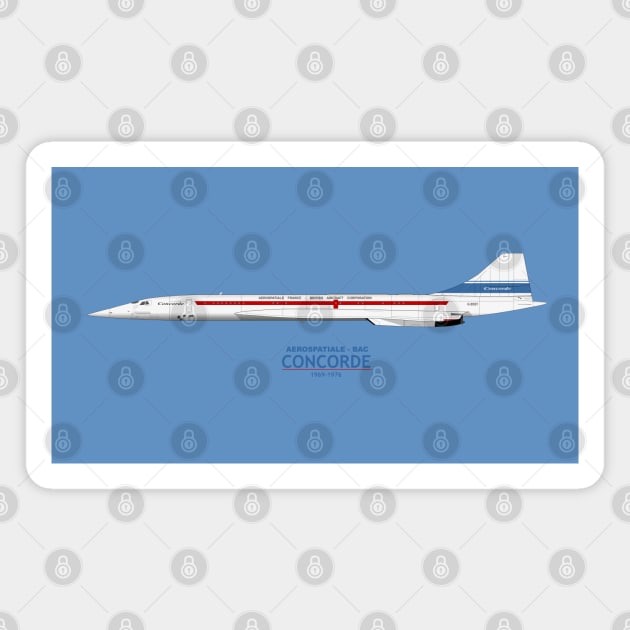 Concorde 002 G-BSST Magnet by SteveHClark